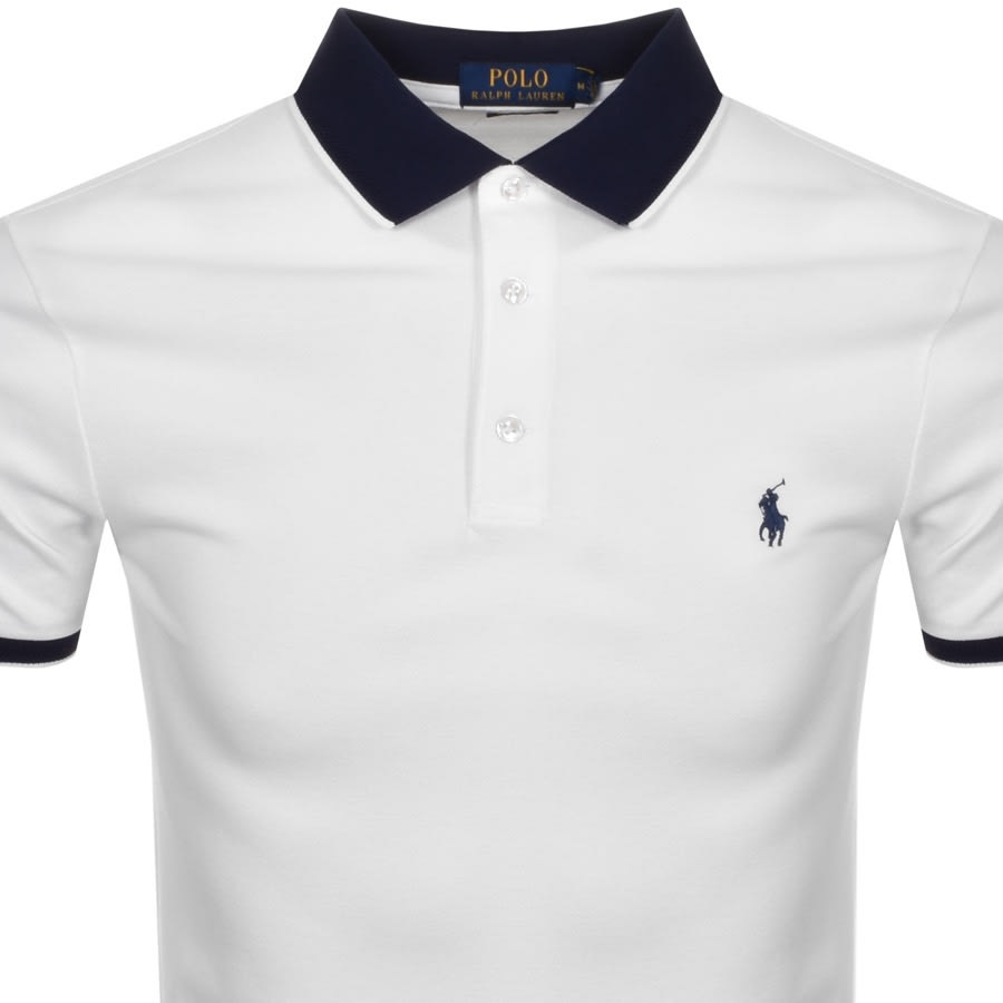 Alternative Image for ProductRalph Lauren Slim Fit Polo T Shirt White2